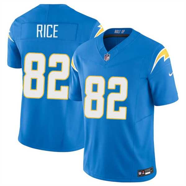 Men & Women & Youth Los Angeles Chargers #82 Brenden Rice Light Blue 2024 Draft F.U.S.E. Vapor Limited Stitched Jersey->los angeles chargers->NFL Jersey